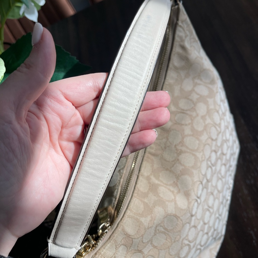 Coach Chalk Signature Canvas and Leather Celeste Hobo - Picture 11 of 14